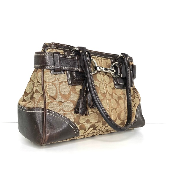 Coach Signature Hampton Canvas Jacquard Tote 10245 - Picture 5 of 15